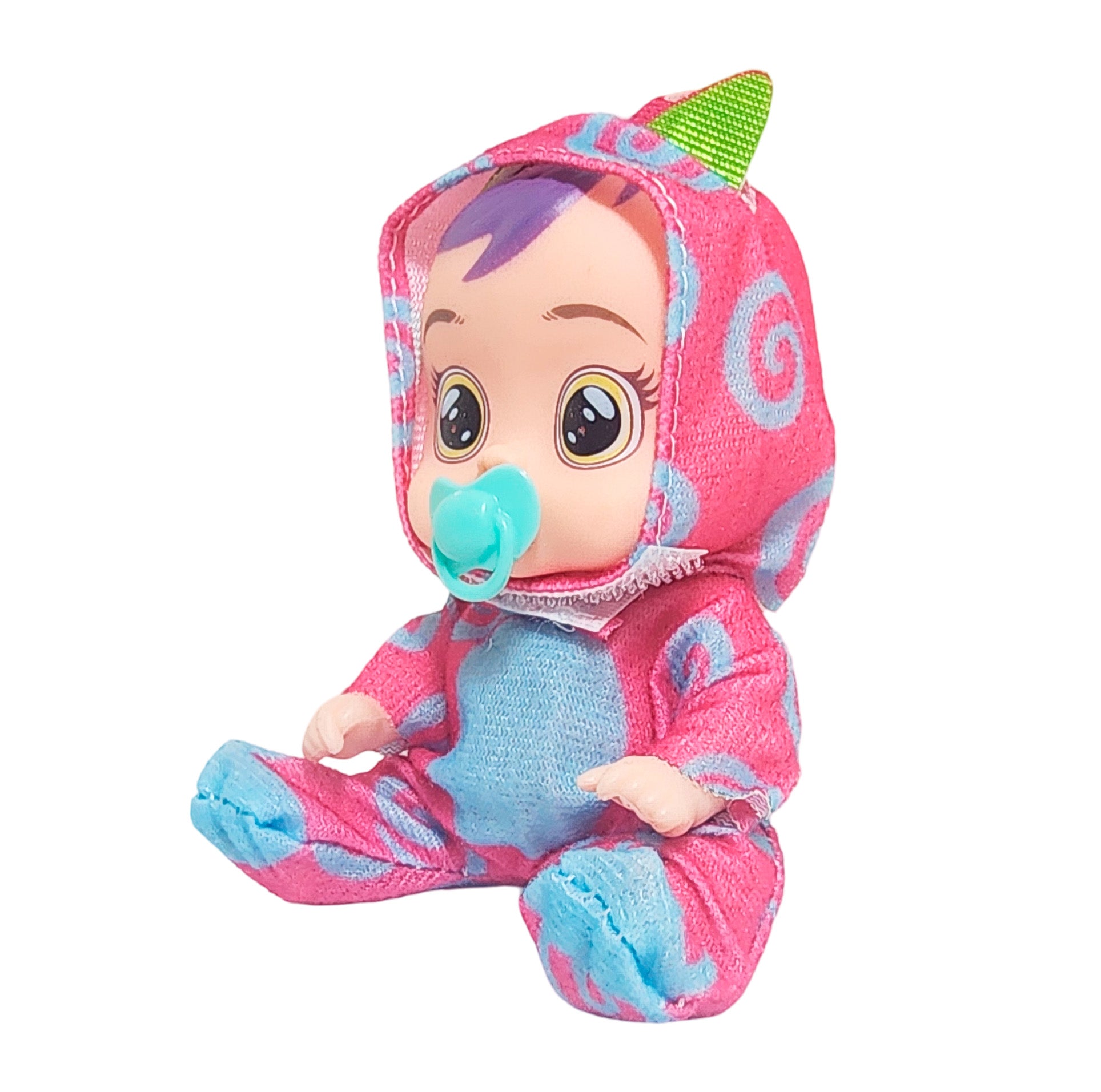 Muñeca Mini Pijama Colores + Chupo Y Tet