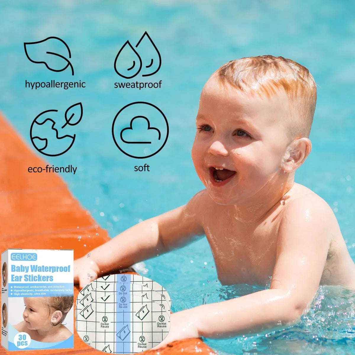 PACK X10 PARCHE ADHESIVO PARA OÍDOS DE B